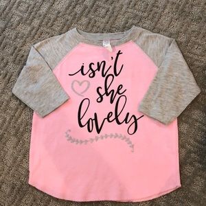 Toddler 3/4 length tee